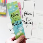 Watercolor Spring Bookmarks Free Printable   Free Printable Baby Bookmarks