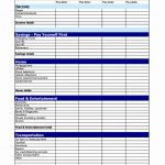 Weekly Budget Spreadsheet Student Template Restaurant Blank Bi   Free Printable Bi Weekly Budget Template