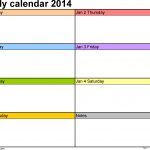 Weekly Calendar For Xcel Free Printable Templates Schedule Template   Free Printable School Agenda Templates