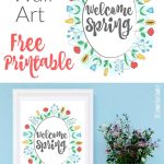 Welcome Spring: Free Printable Wall Art | Sunny Day Family   Free Printable Spring Decorations