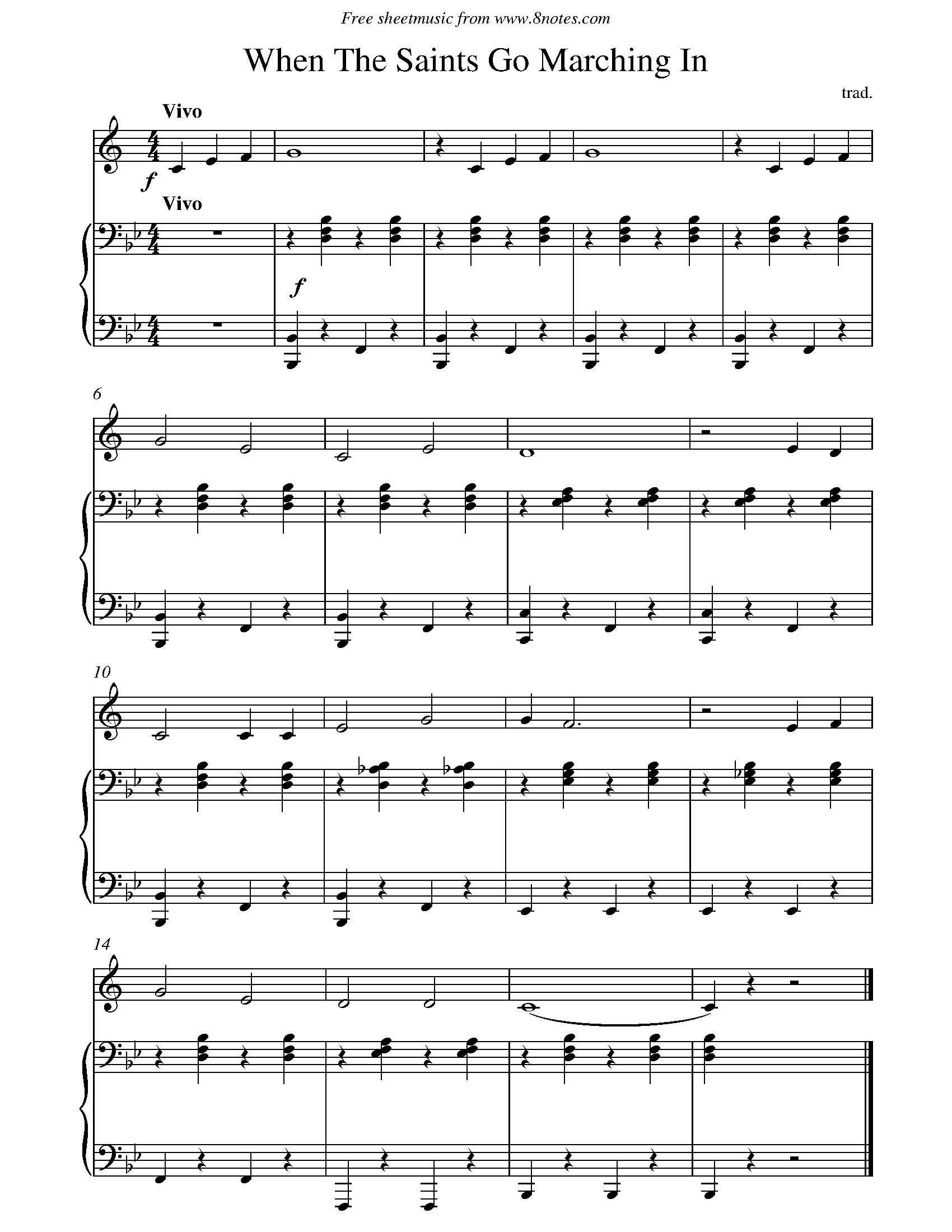 When The Saints Go Marching In Sheet Music For Clarinet - 8Notes - Free Printable Christmas Sheet Music For Clarinet