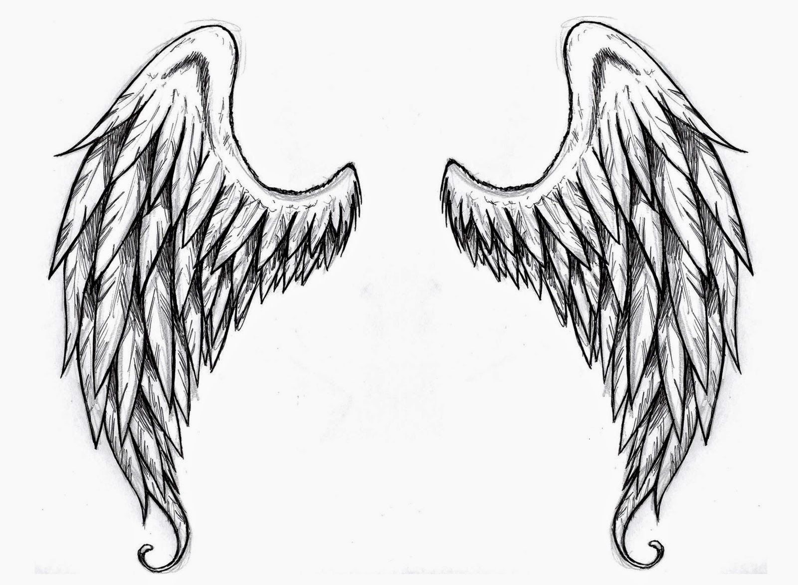 Wings Tattoo Stencilsangel Wings Free Tattoo Stencil - Angel Wings - Free Tattoo Stencils Printable