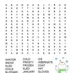 Winter Word Search Free Printable | Winter | Winter Word Search   Free Printable Word Searches