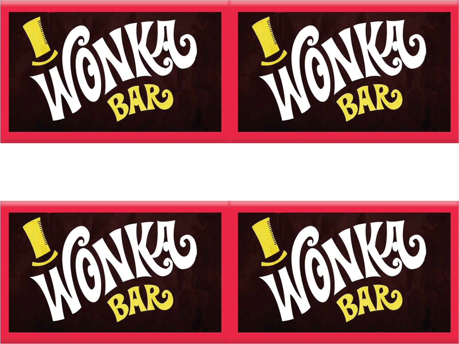 Free Printable Wonka Bar Wrapper Template Free Printable A To Z