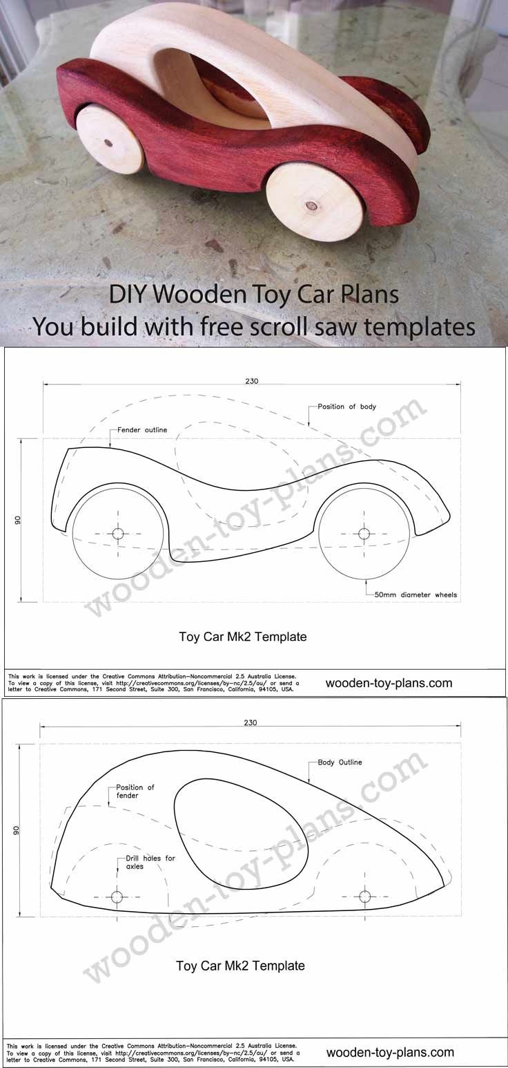 Wooden Car Designs Full Size Template You Can Download And Print - Free Wooden Toy Plans Printable