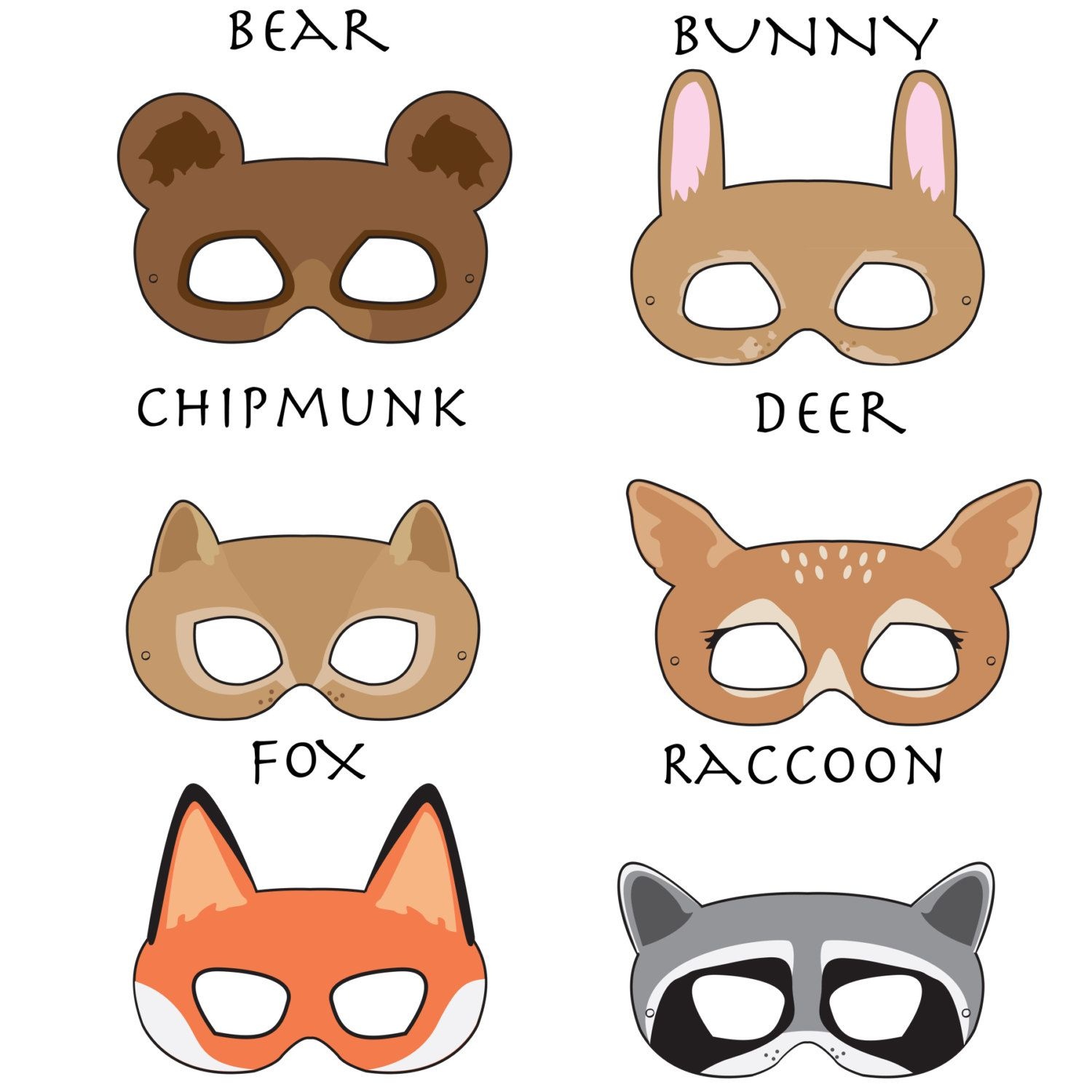 Free Printable Chipmunk Mask Free Printable A To Z