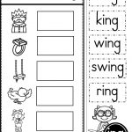 Word Family Ing Phonics Practice Printables | Kindergarten Tales   Free Printable Rhyming Activities For Kindergarten