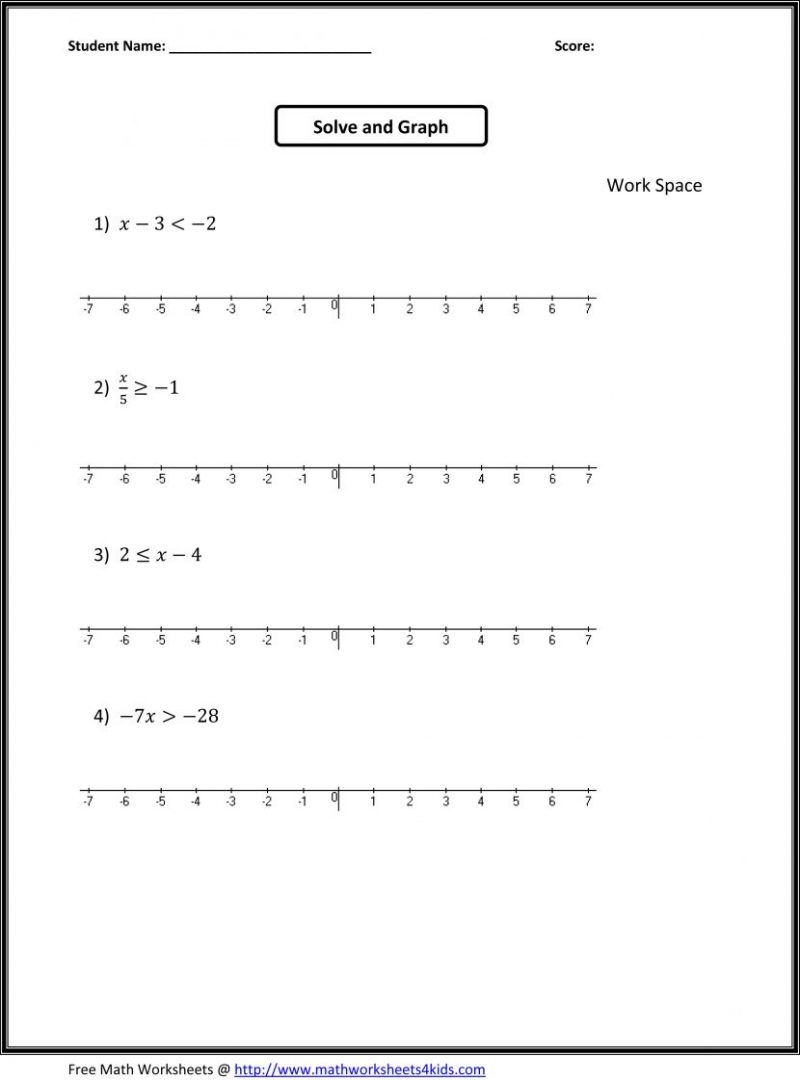 Worksheet: Free Printable 7Th Grade Math Worksheets Printable 7Th - 7Th Grade Math Worksheets Free Printable With Answers