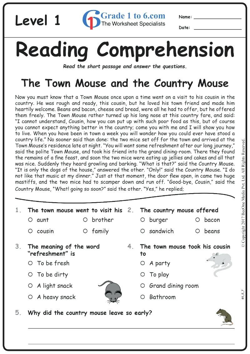 Worksheet : Free Printable Short Stories With Comprehension - Free Printable English Comprehension Worksheets For Grade 4