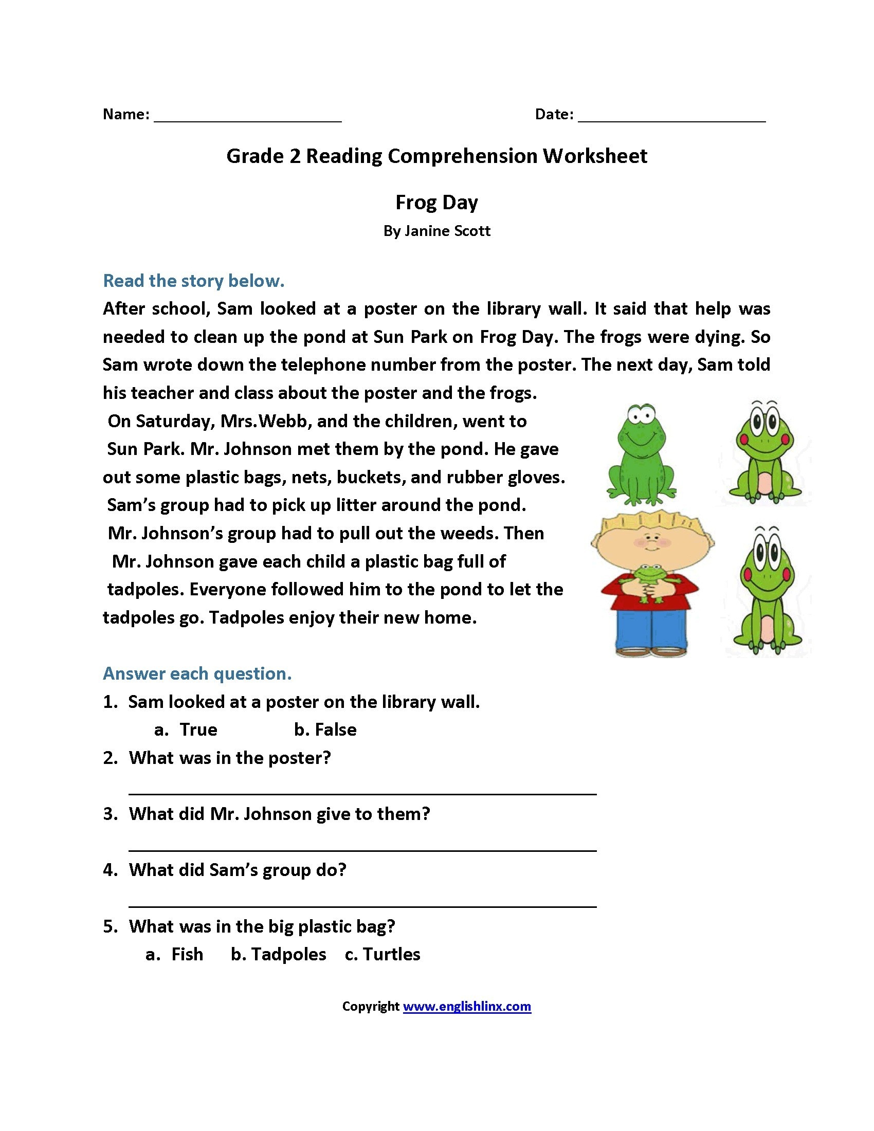 Reading Worksheeets Free Printable Stories For 4Th Graders Free 