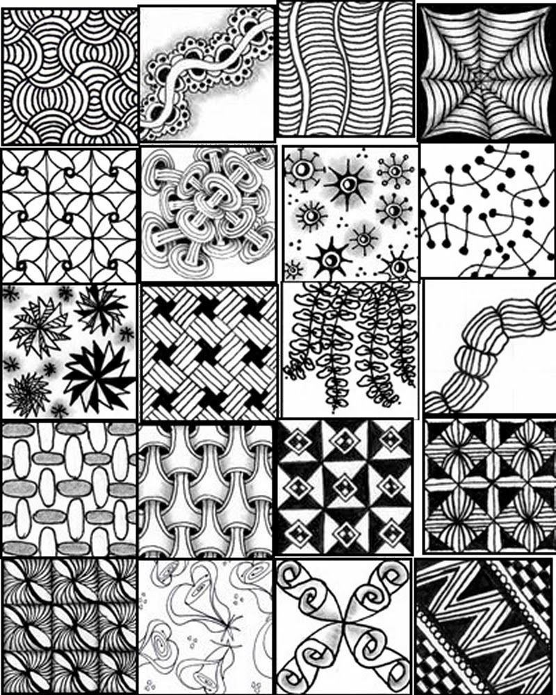 Zentangles Patterns Free Printables |  Printable Sheets To Serve - Free Printable Doodle Patterns