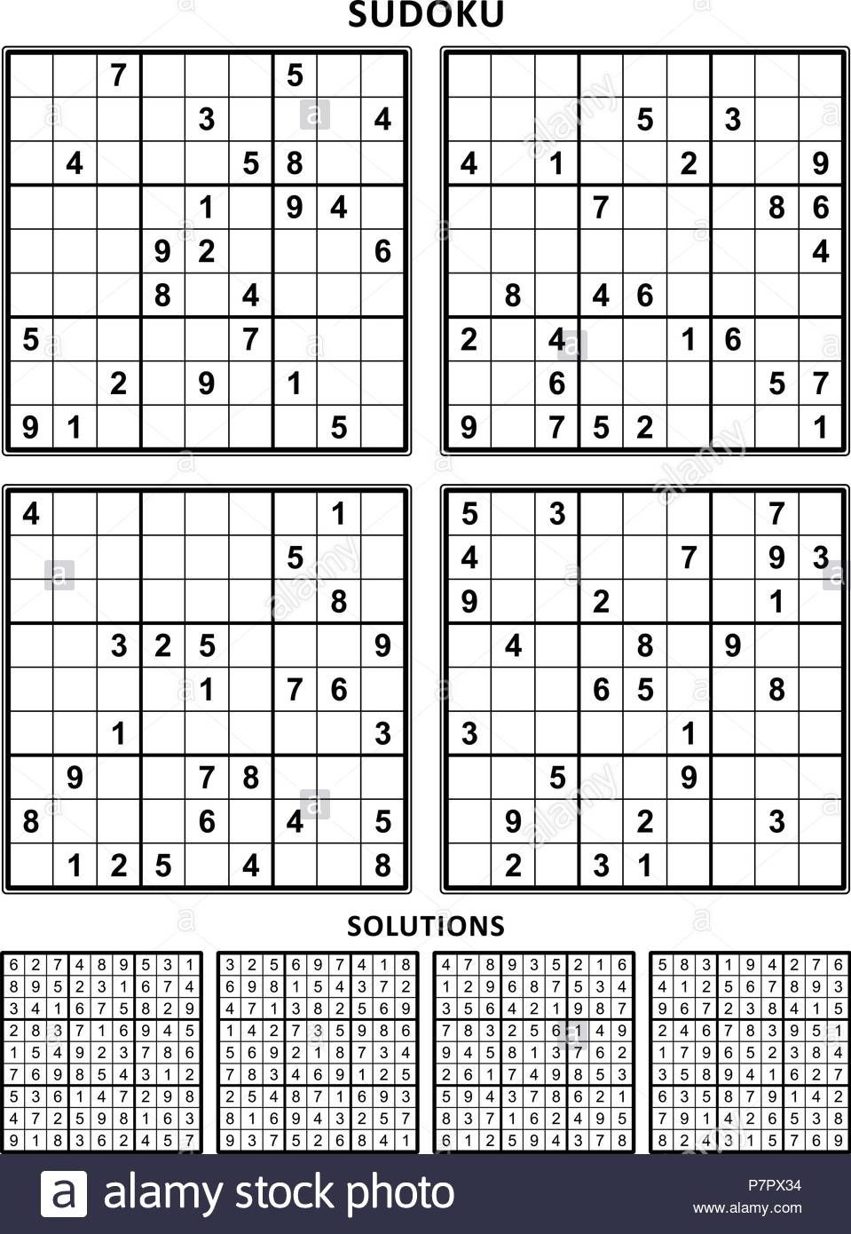 1 Sudoku Print 4 Per Page - Worksheets Library inside Free Printable Sudoku 4 Per Page