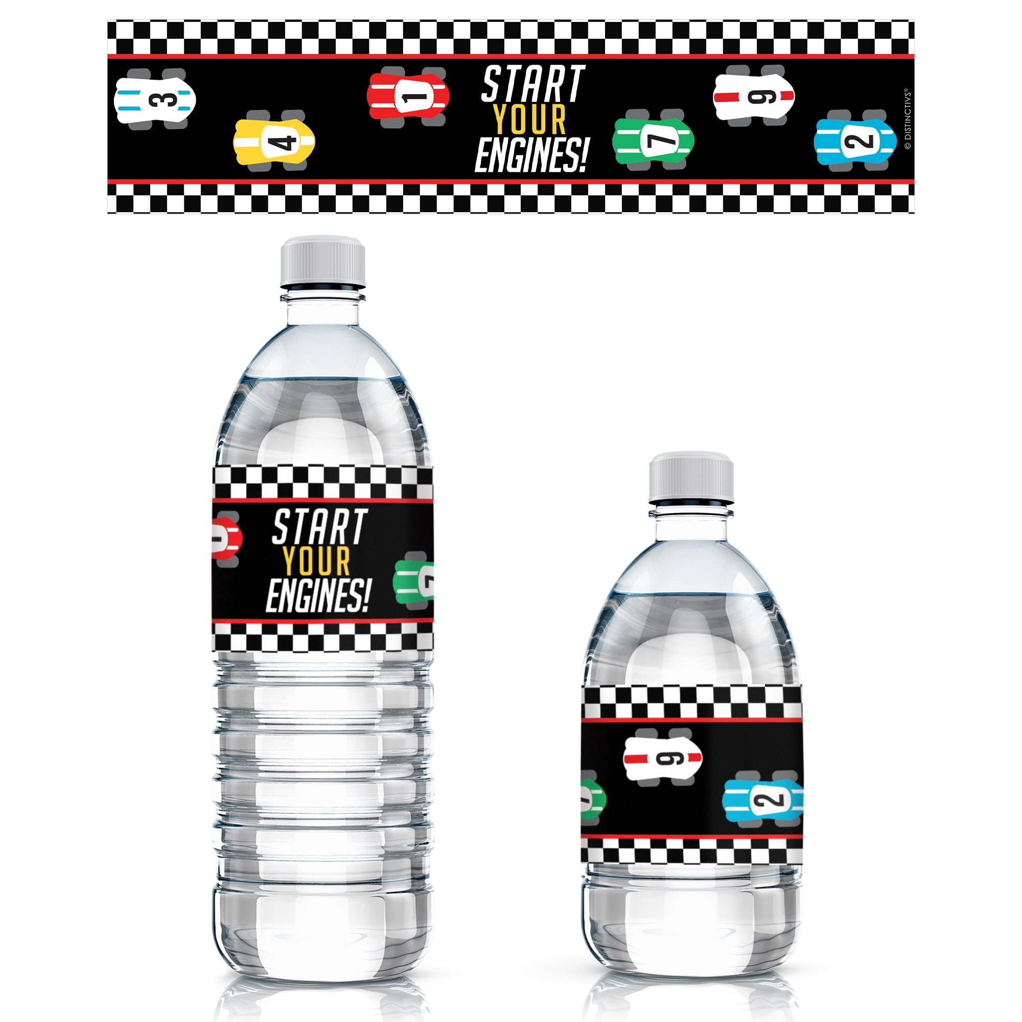 10/20Pcs Racing Car Water Bottle Labels Happy Birthday Racing for Free Printable Cars Water Bottle Labels