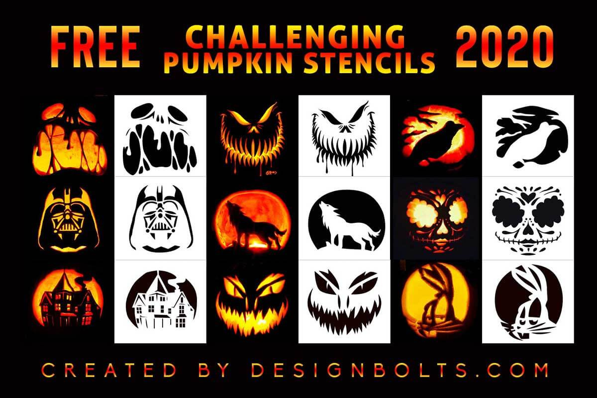 10 Challenging Pumpkin Carving Stencils, Templates & Patterns For throughout Hard Pumpkin Carving Patterns Free Printable