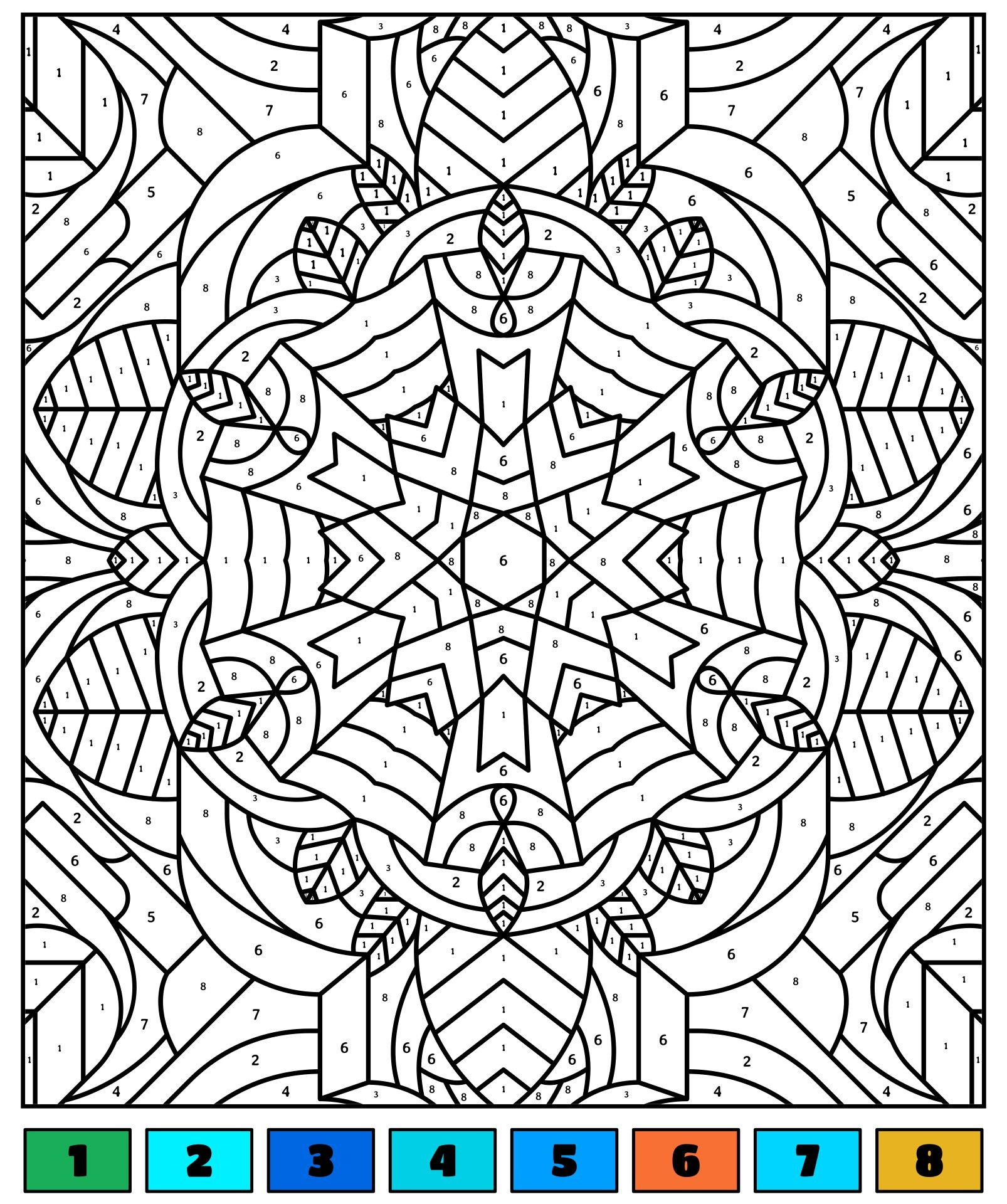 10 Colouring In Ideas In 2025 | Adult Coloring Pages, Adult Color regarding Free Printable Color By Number For Adults