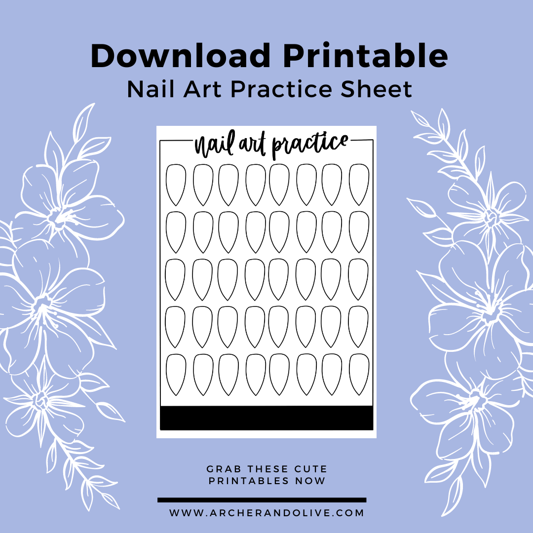 10 Easy Nail Art Designs And Tips Using Acrylic Paint Pens for Free Printable Nail Art Designs