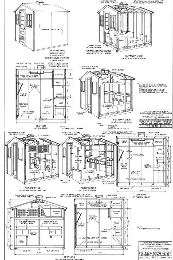 10 Free 8X8 Chicken Coop Plans You Can Diy This Weekend in Free Printable Chicken Coop Plans