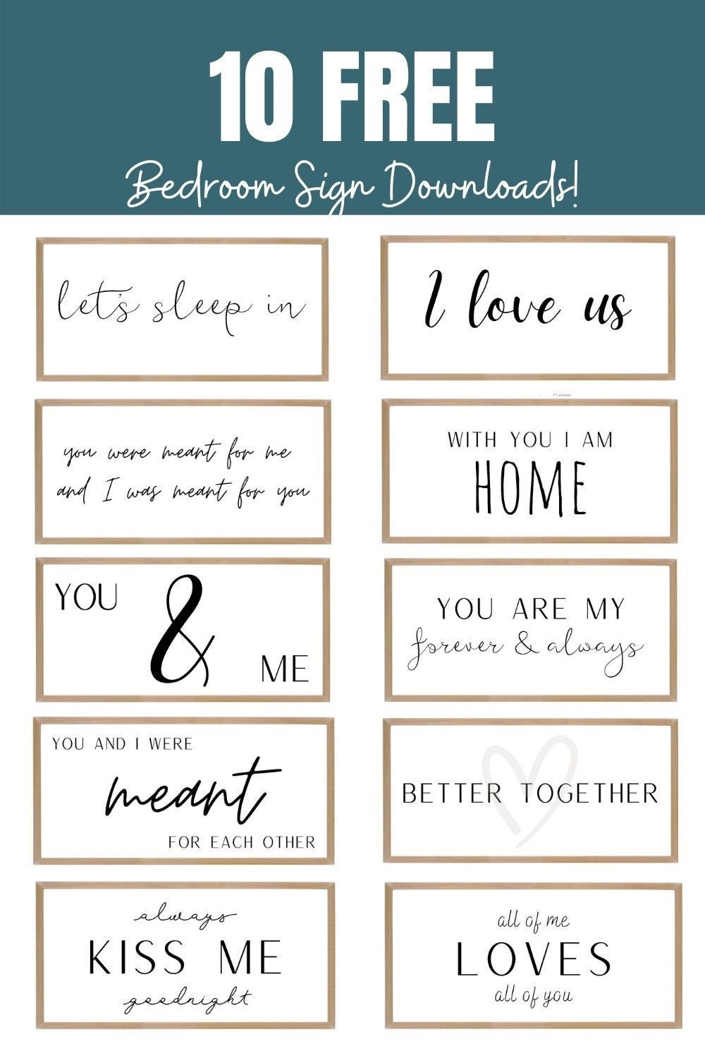 10 Free Bedroom Sign Downloads | For A Smallwoods 44X22 Frame pertaining to Free Printable Bedroom Door Signs