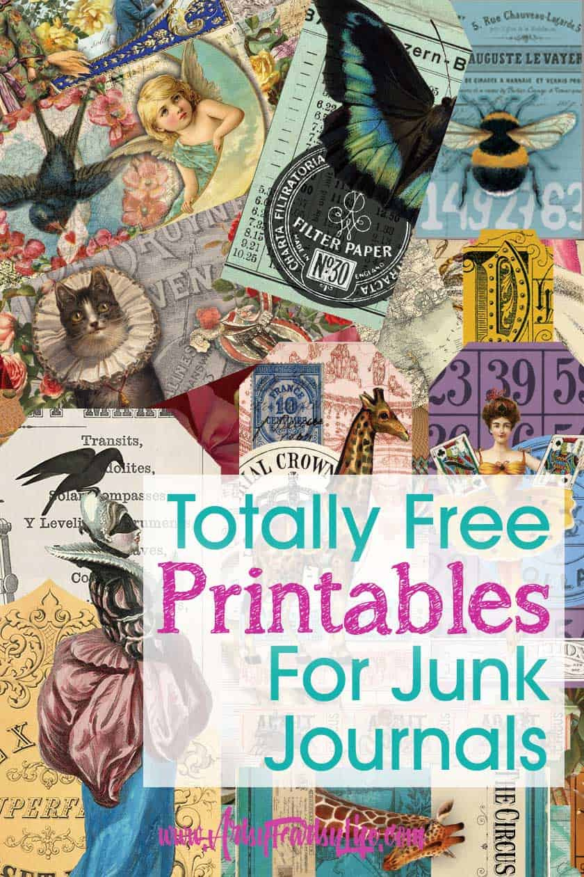 10 Free Junk Journal Printables · Artsy Fartsy Life inside Scrapbooking Die Cuts Free Printable