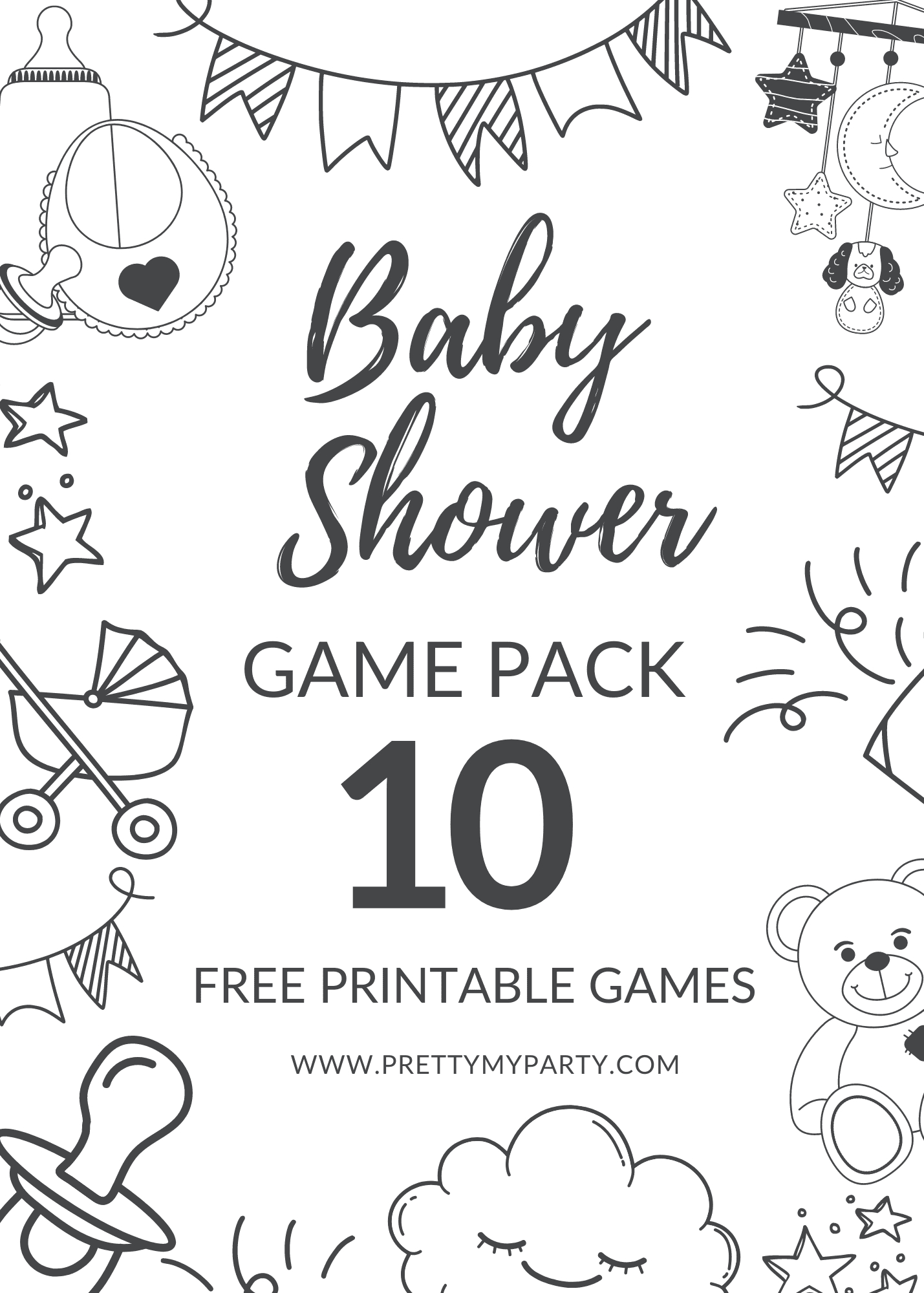 10 Free Printable Baby Shower Games You Can Print And Play in Free Printable Baby Shower Games