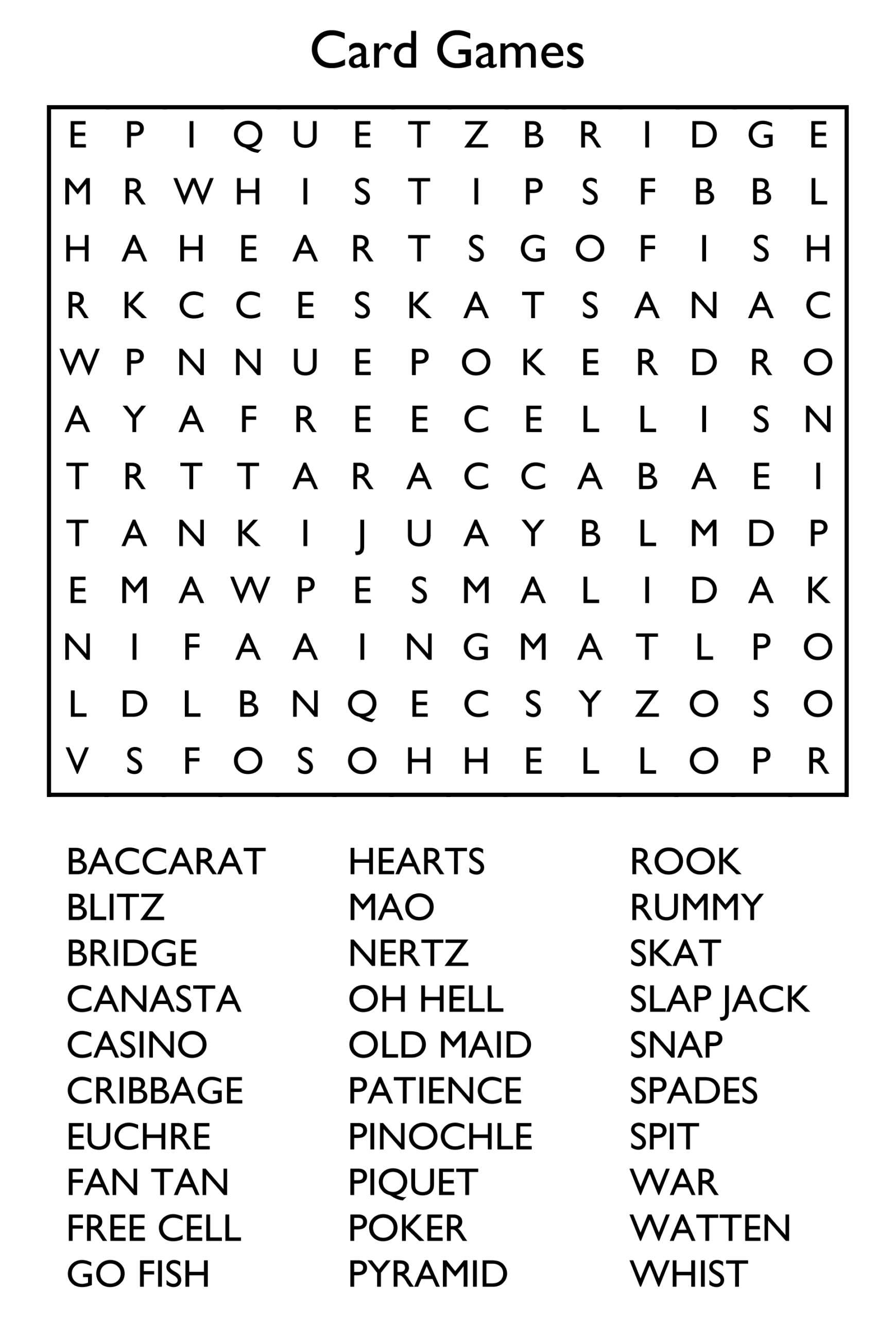 10 Free Printable Word Search Puzzles - Worksheets Library for Free Printable Word Games