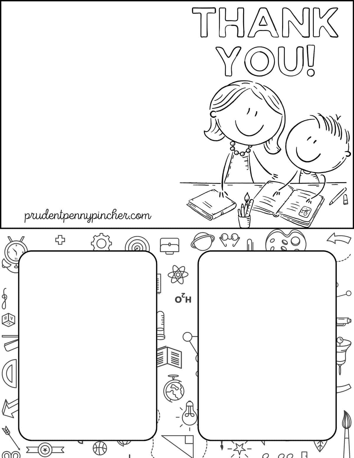 10 Free Teacher Appreciation Card Printables - Prudent Penny Pincher inside Free Printable Teacher Appreciation Cards To Color