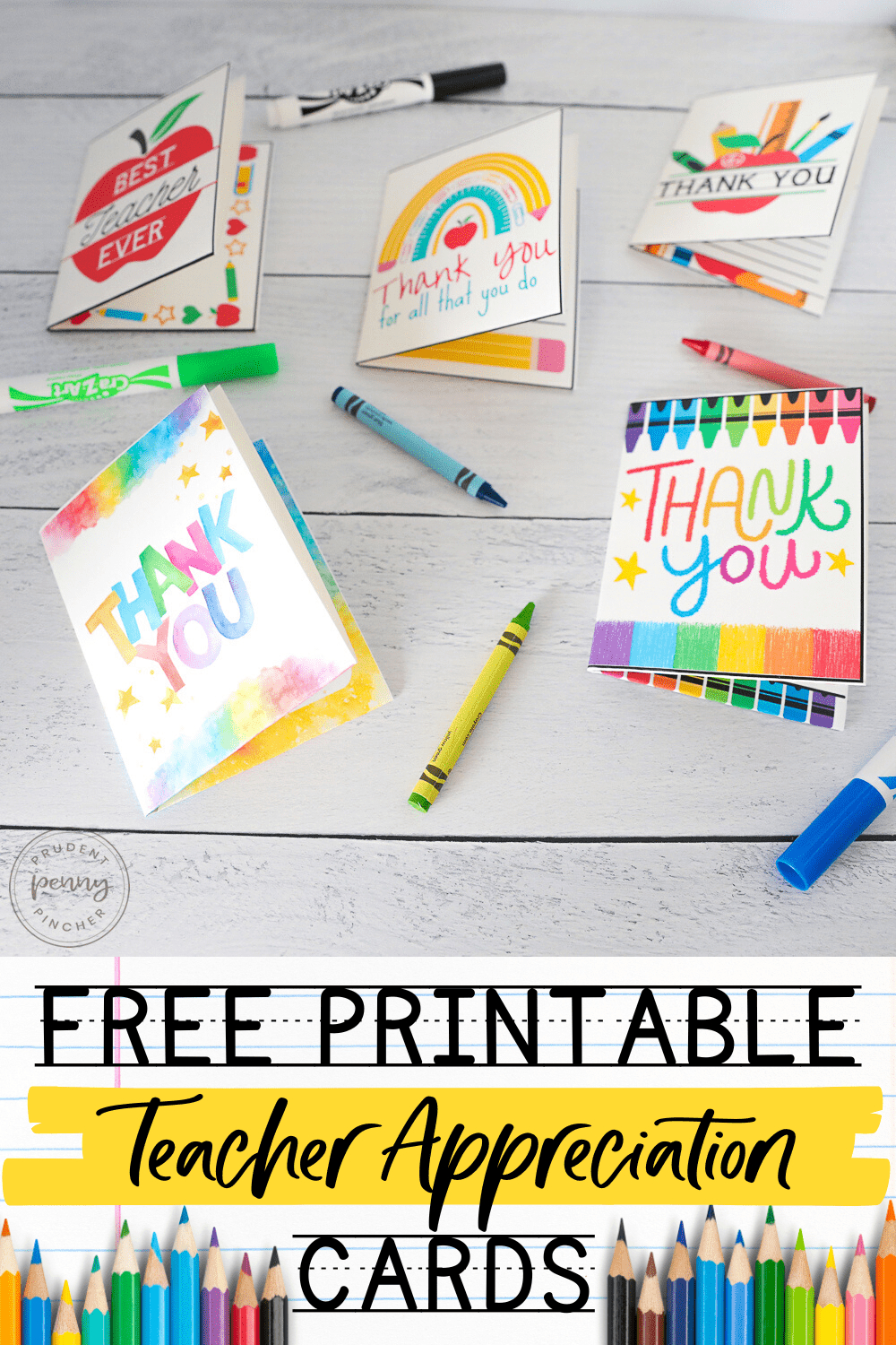 10 Free Teacher Appreciation Card Printables - Prudent Penny Pincher intended for Free Printable Teacher Appreciation Cards