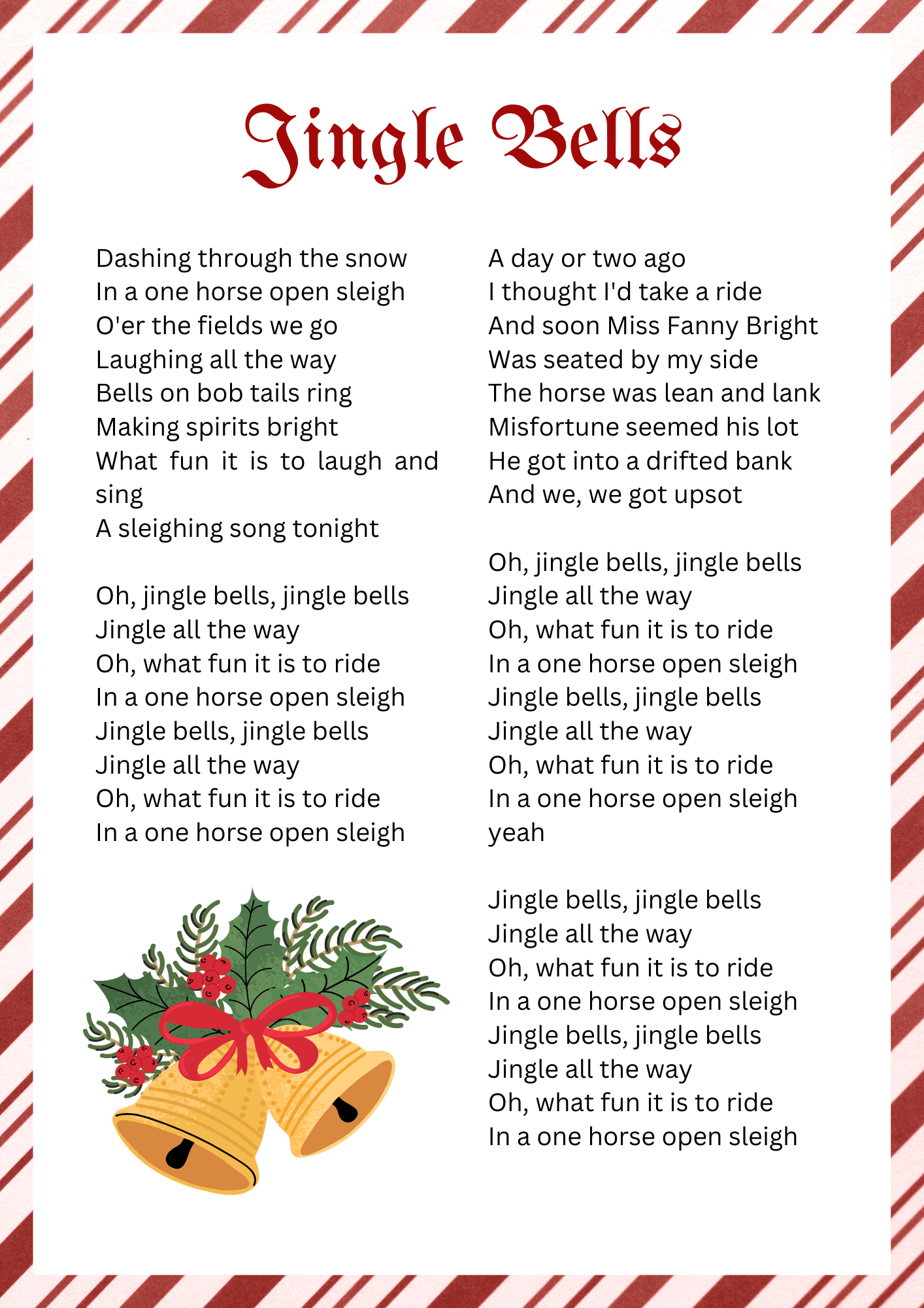 10 Fun Free Christmas Carol Printables For Kids In 2025 inside Free Printable Lyrics To Christmas Carols