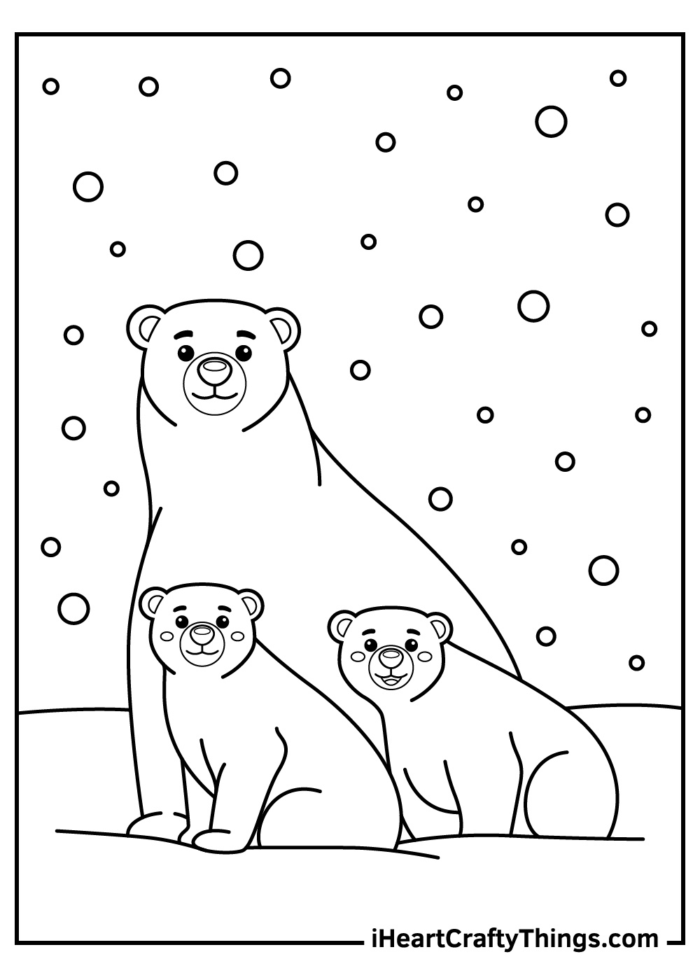 10 Polar Bear Coloring Pages (100% Free Printables) throughout Polar Bear Printable Pictures Free