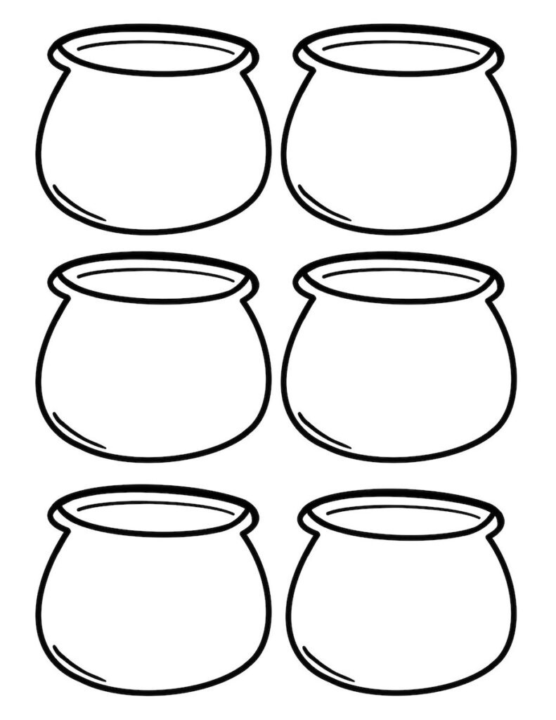10 Pot Of Gold Templates Perfect For St. Patricks Day Crafts inside Pot Of Gold Template Free Printable