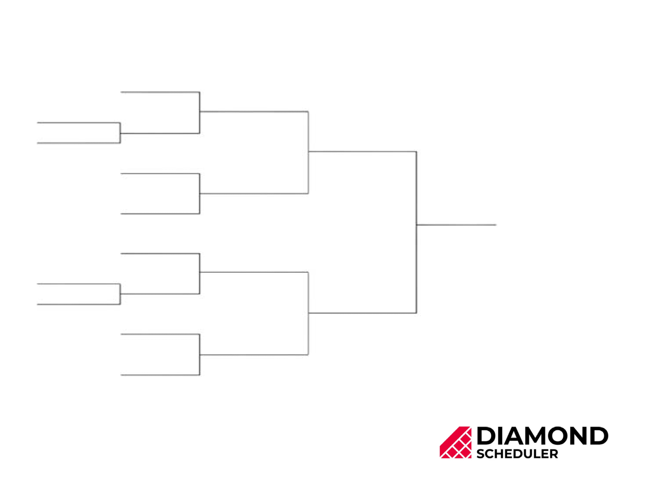 10-Team Single Elimination Bracket Printable | Diamond Scheduler pertaining to Free Printable Brackets