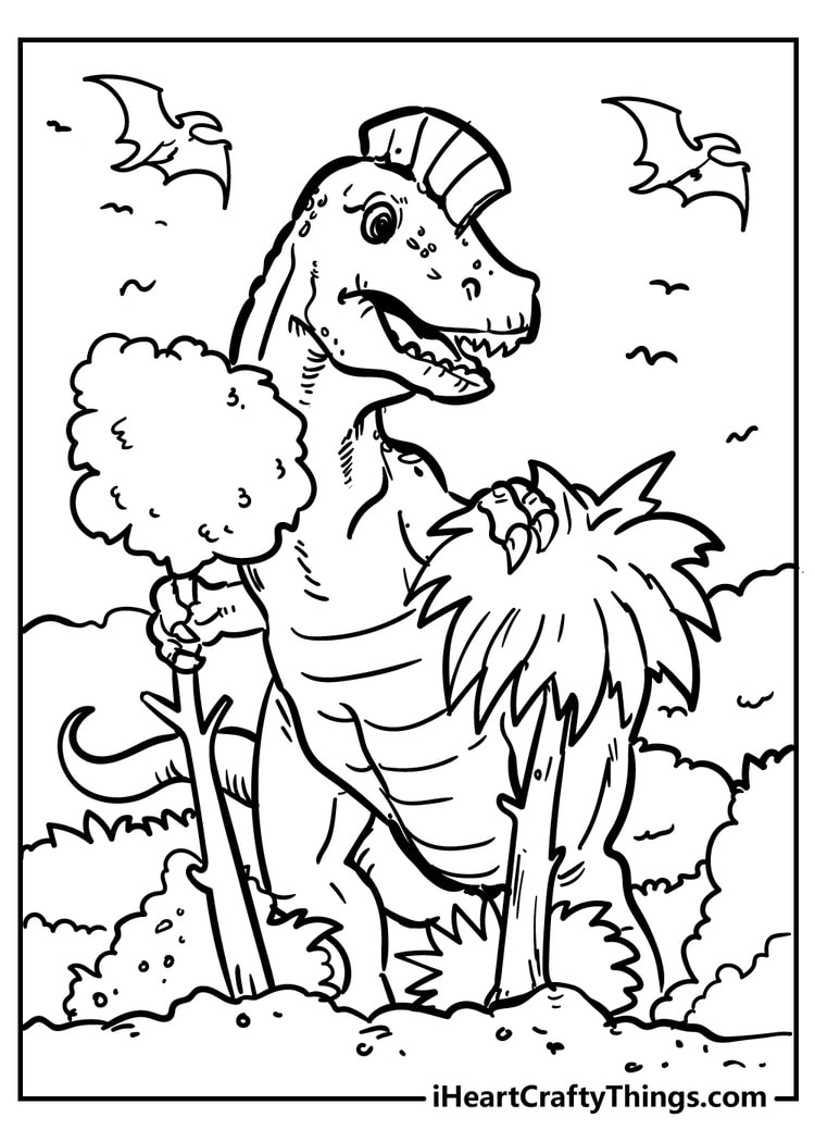 100+ Dinosaur Coloring Pages - (100% Free Printables) throughout Free Printable Dinosaur Coloring Pages