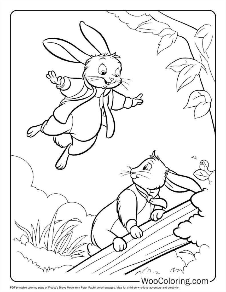 100+ Peter Rabbit Coloring Pages (Free Pdf To Print) | Woo Coloring inside Free Printable Peter Rabbit Coloring Pages