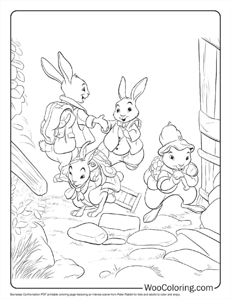 100+ Peter Rabbit Coloring Pages (Free Pdf To Print) | Woo Coloring intended for Free Printable Peter Rabbit Coloring Pages