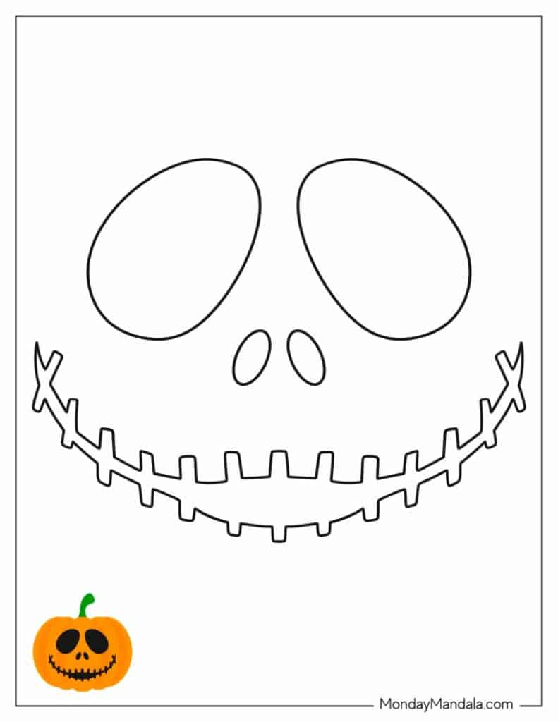100 Pumpkin Carving Stencils (Free Pdf Printables) throughout Jack Skellington Stencil Free Printable