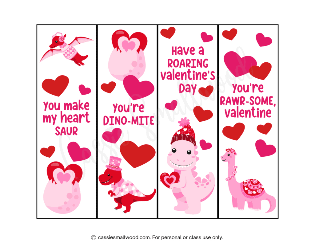 100 Ridiculously Cute Free Printable Valentine Bookmarks - Cassie for Free Printable Valentine Bookmarks