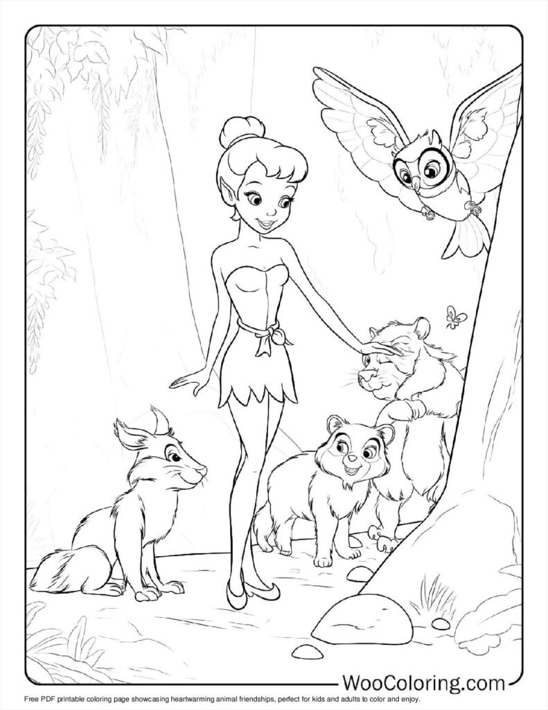 100+ Tinker Bell Coloring Pages (Free Pdf To Print) | Woo Coloring in Tinkerbell Coloring Pages Printable Free