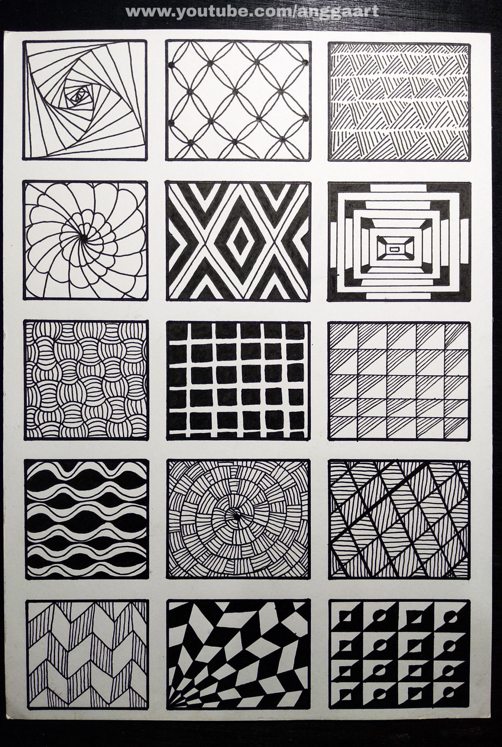 100 Zentangle Patterns with Free Printable Zentangle Templates