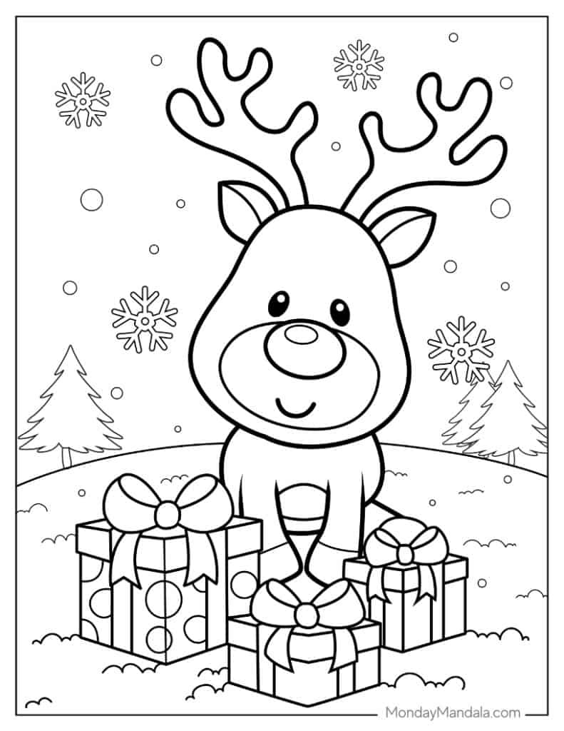 1,000 Christmas Coloring Pages (Free Pdf Printables) - Worksheets throughout Free Printable Christmas Coloring Pages For Kids