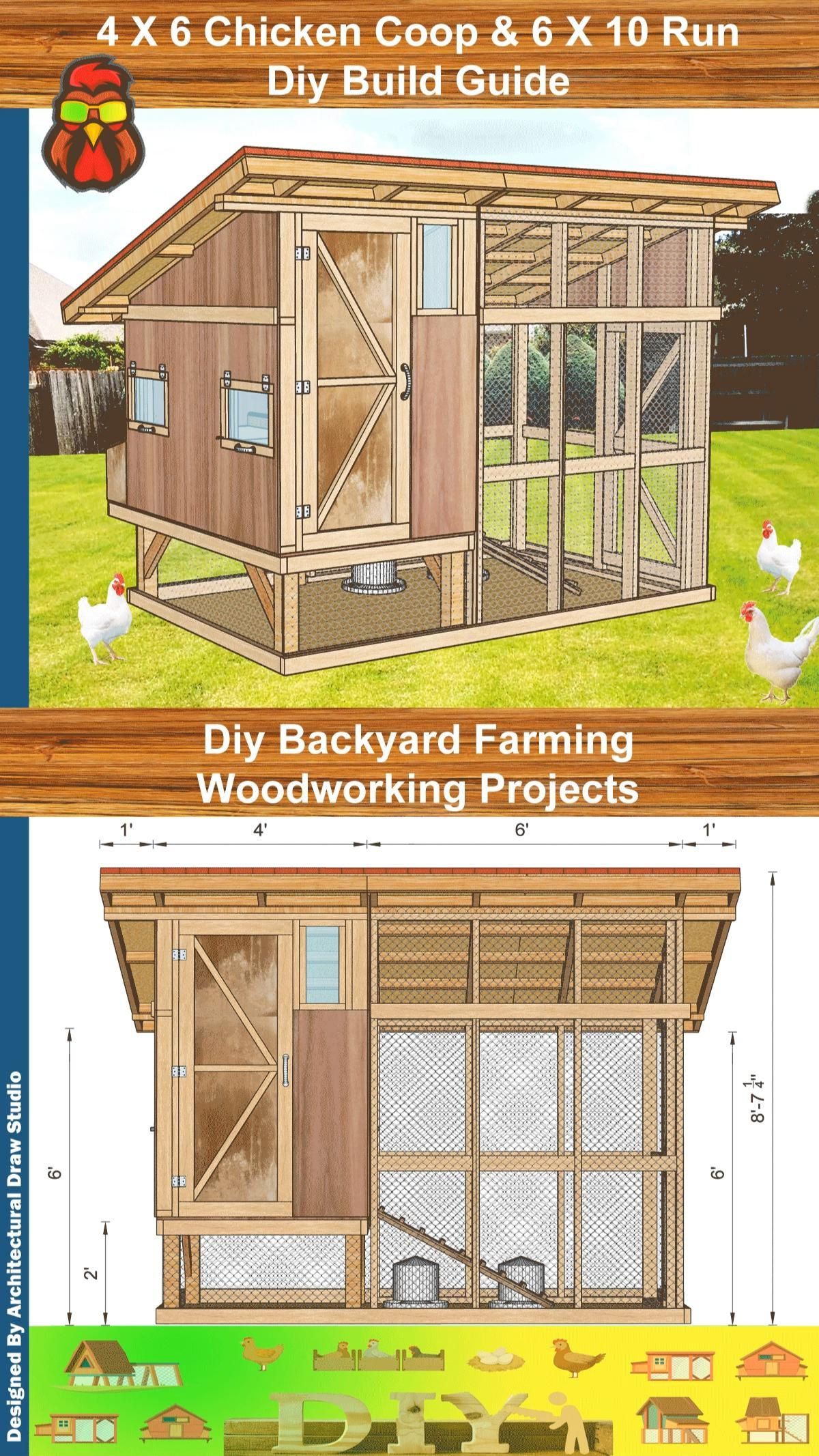 110 Coop Building Plans Ideas To Save Today | Coop, Chickens throughout Free Printable Chicken Coop Plans