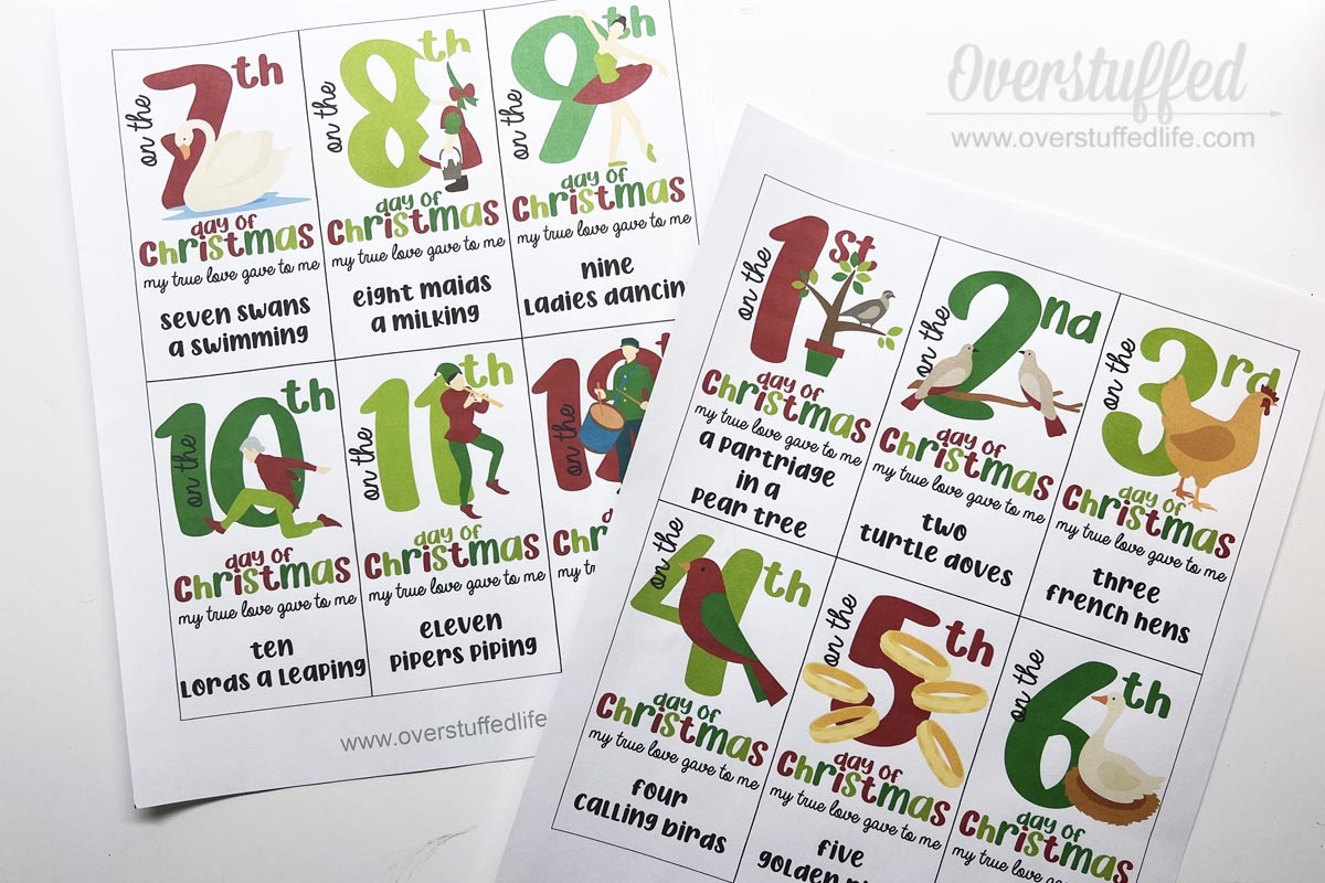 12 Days Of Christmas Gift Ideas + Free Printable Tags throughout Free Printable 12 Days Of Christmas Gift Tags