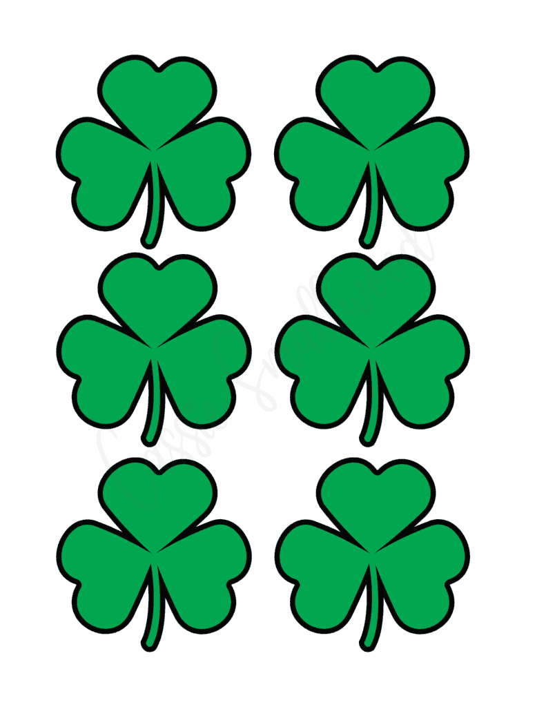 12 Unique Shamrock Templates (Free Printable) - Cassie Smallwood pertaining to Free Printable Shamrocks