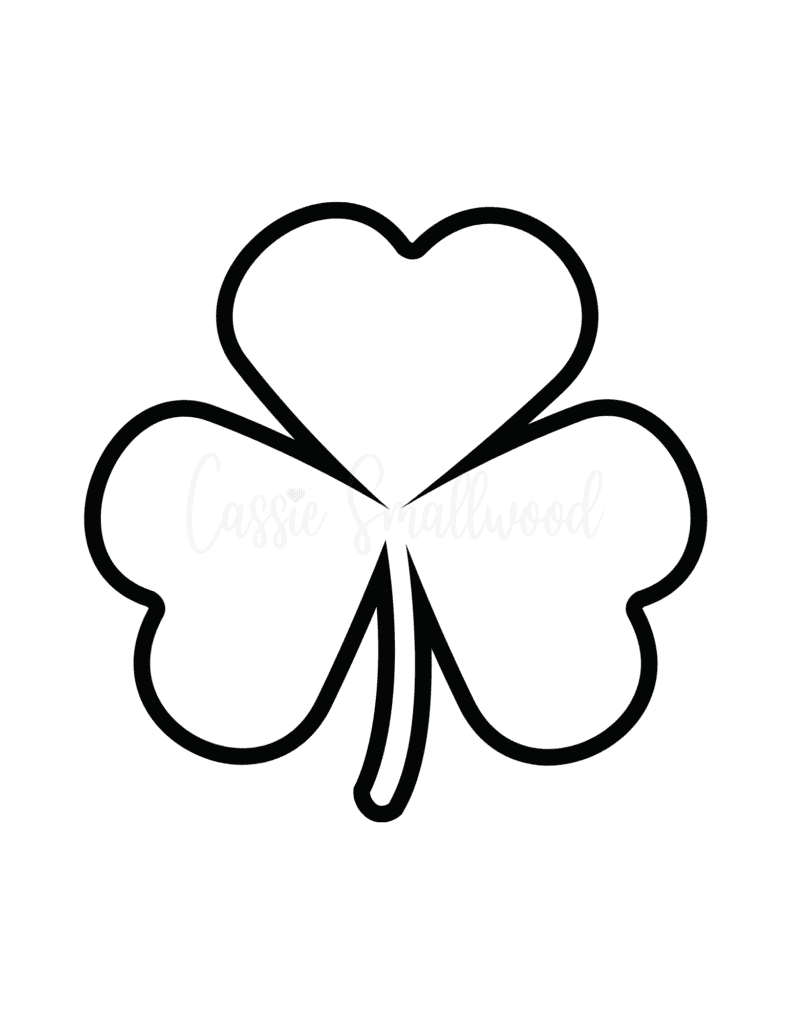 12 Unique Shamrock Templates (Free Printable) - Cassie Smallwood throughout Free Printable Shamrock Cutouts