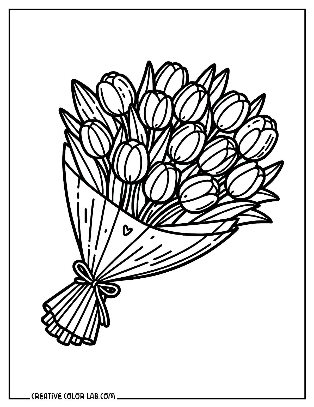 13 Tulip Coloring Pages | Free Pdf Printables pertaining to Free Printable Tulip Coloring Pages