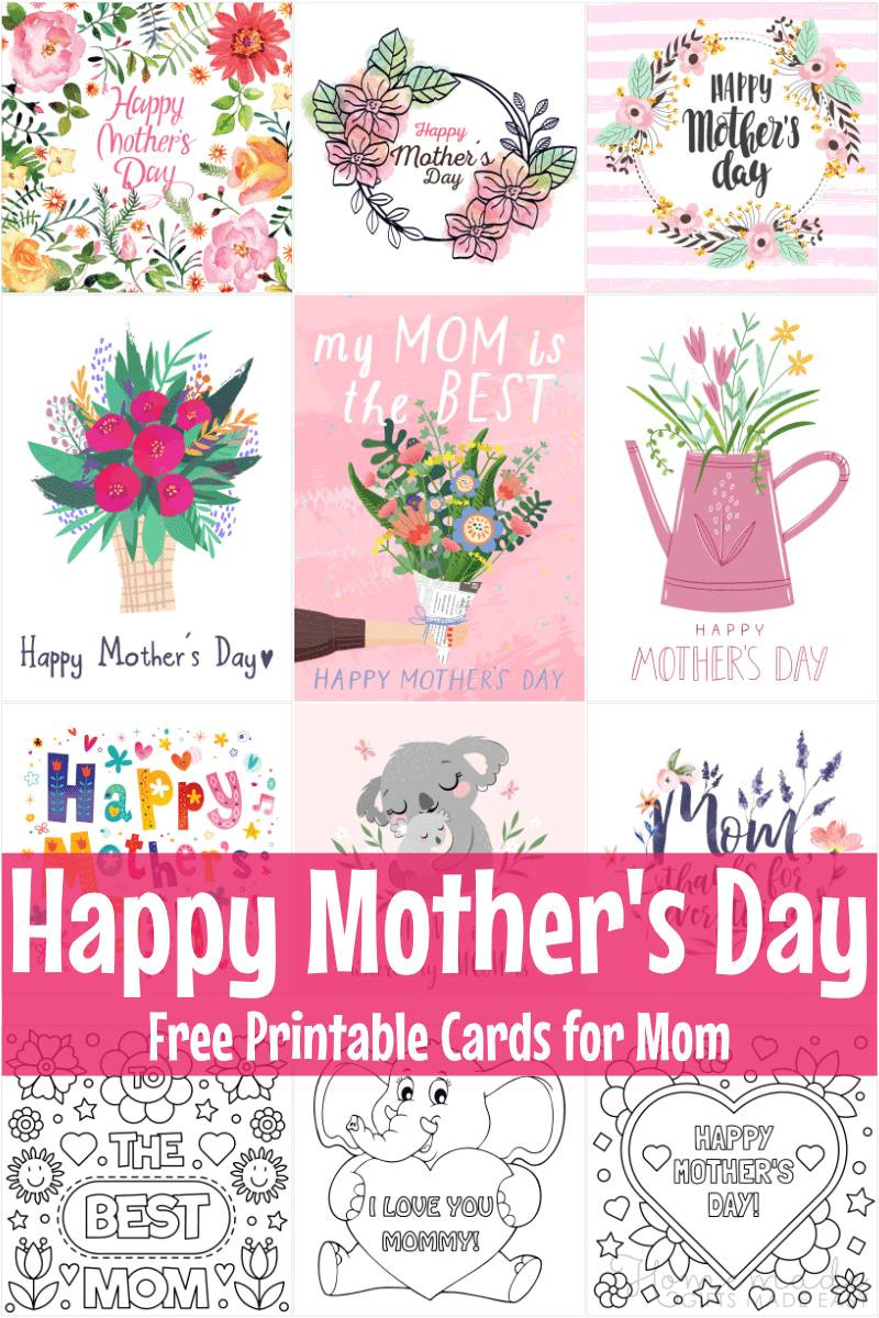 132 Free Printable Mother'S Day Cards For Your Mom pertaining to Free Printable Mothers Day Cards No Download