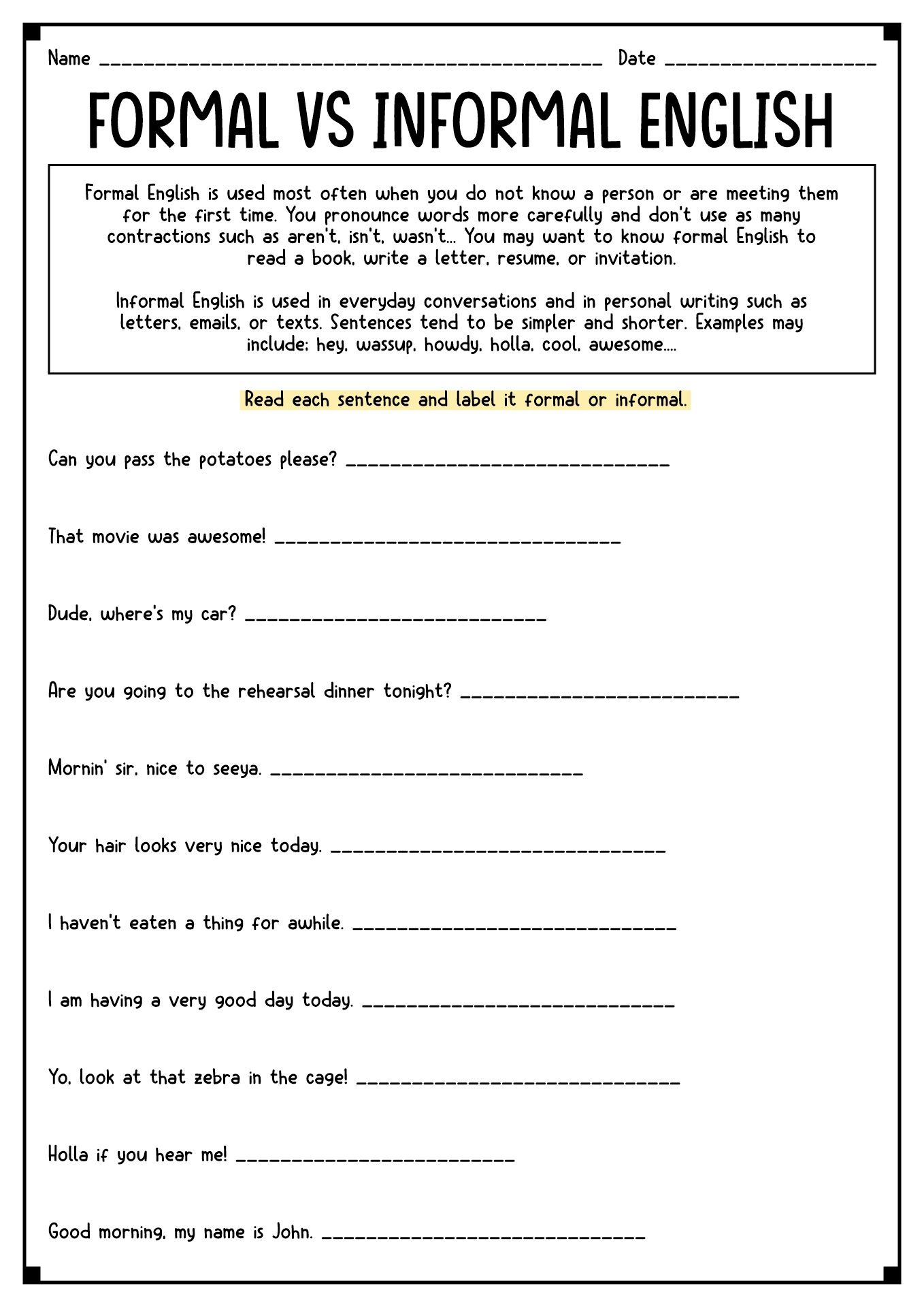 14 6Th Grade Language Arts Worksheets - Free Pdf At Worksheeto inside 6Th Grade Writing Worksheets Printable Free