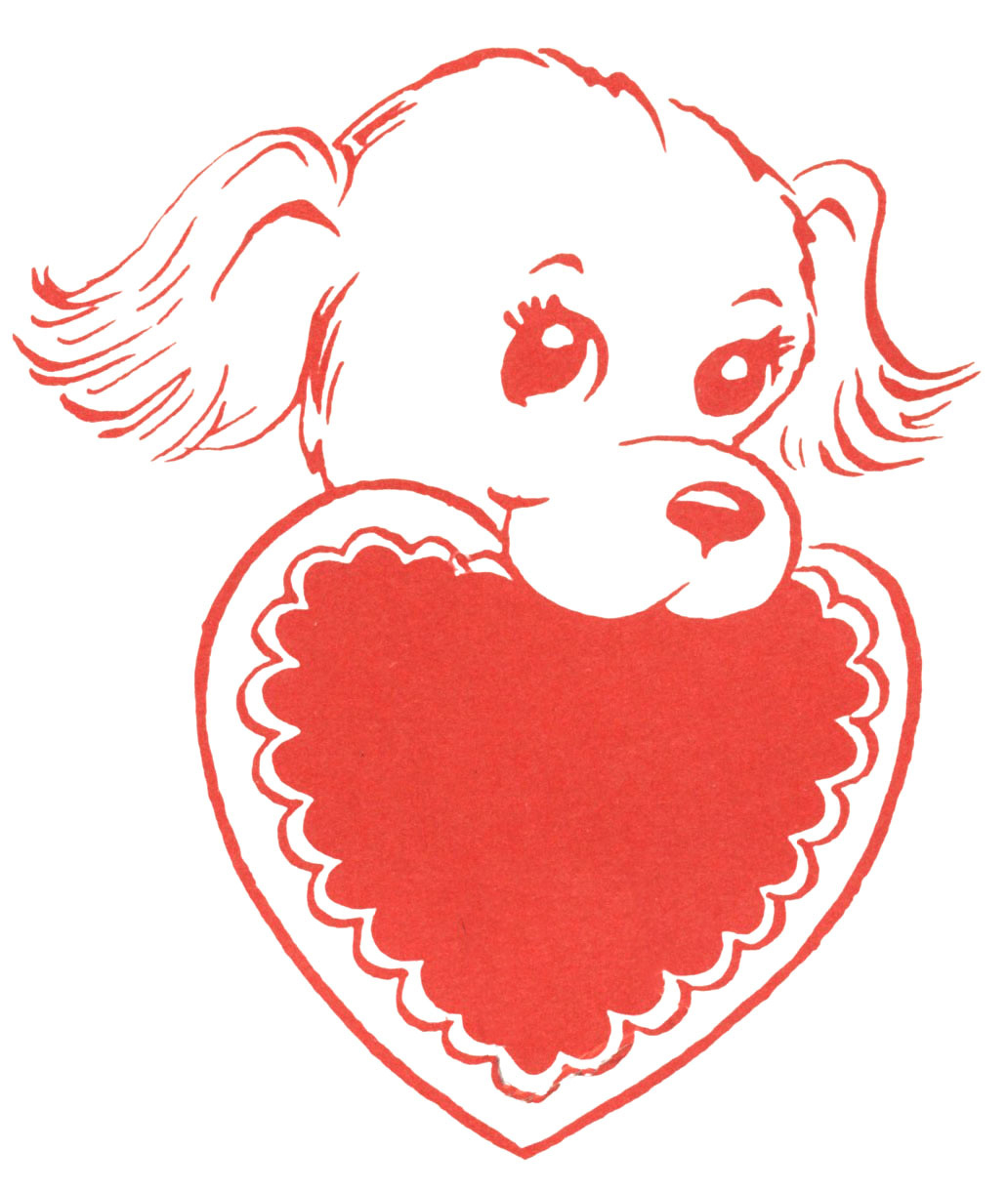 14 Cute Vintage Valentines: (Animals)! - The Graphics Fairy intended for Free Printable Vintage Valentine Clip Art