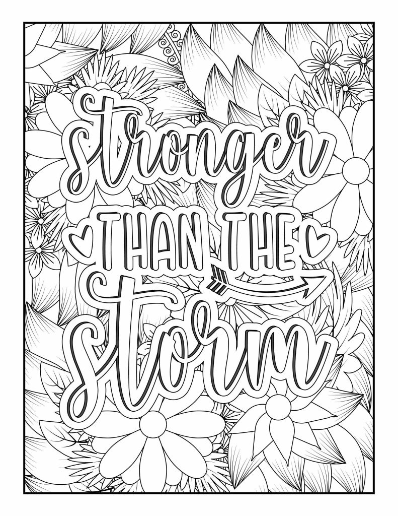 15 Free Coloring Pages For Adults. for Free Printable Quote Coloring Pages For Adults