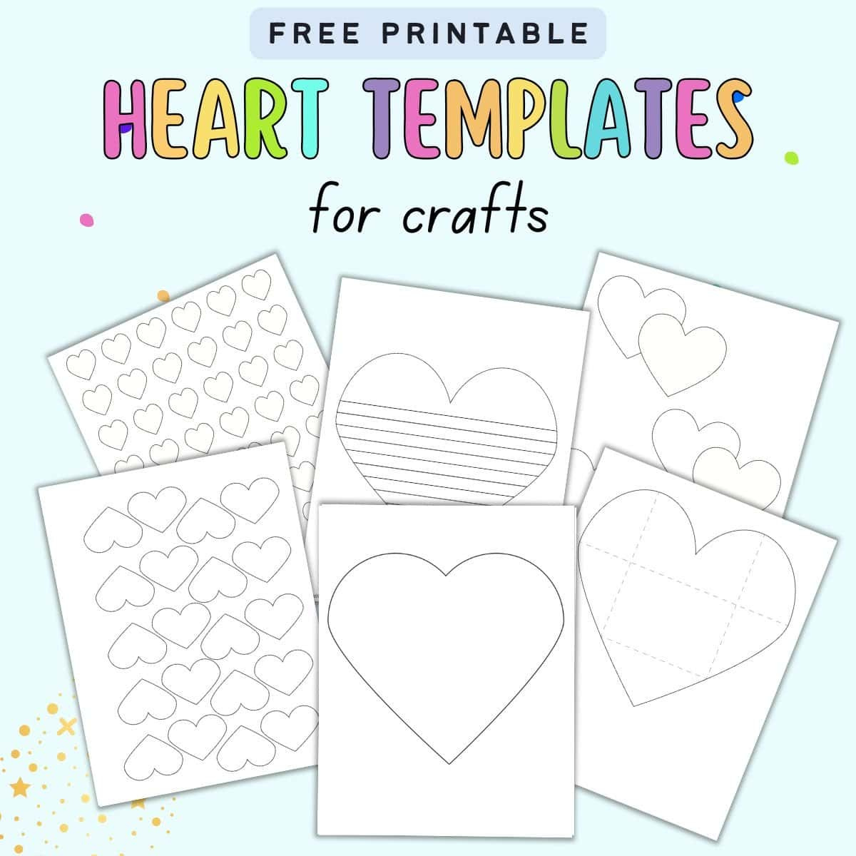 15+ Heart Template Printables - Free Heart Stencils And Patterns with Free Printable Heart Designs