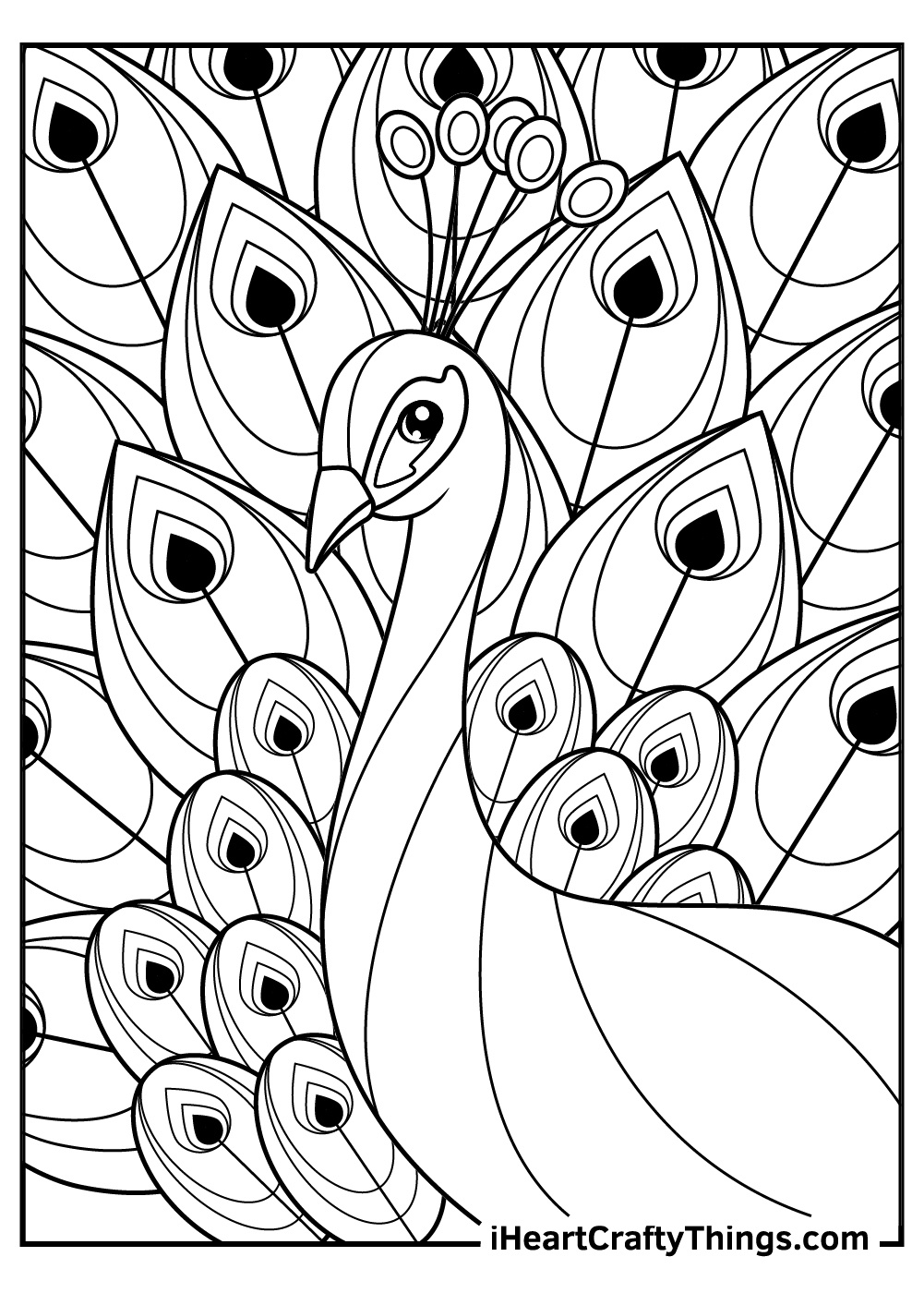 15 Peacock Coloring Pages (100% Free Printables) intended for Free Printable Peacock Pictures